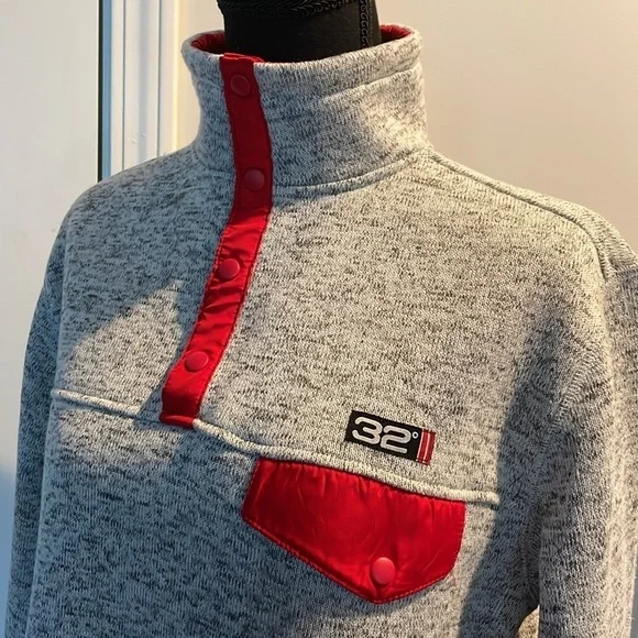 32 Degrees - Women’s Knit AthleticWear Top/Jersey, Grey, Size XL. - Picture 1 of 15